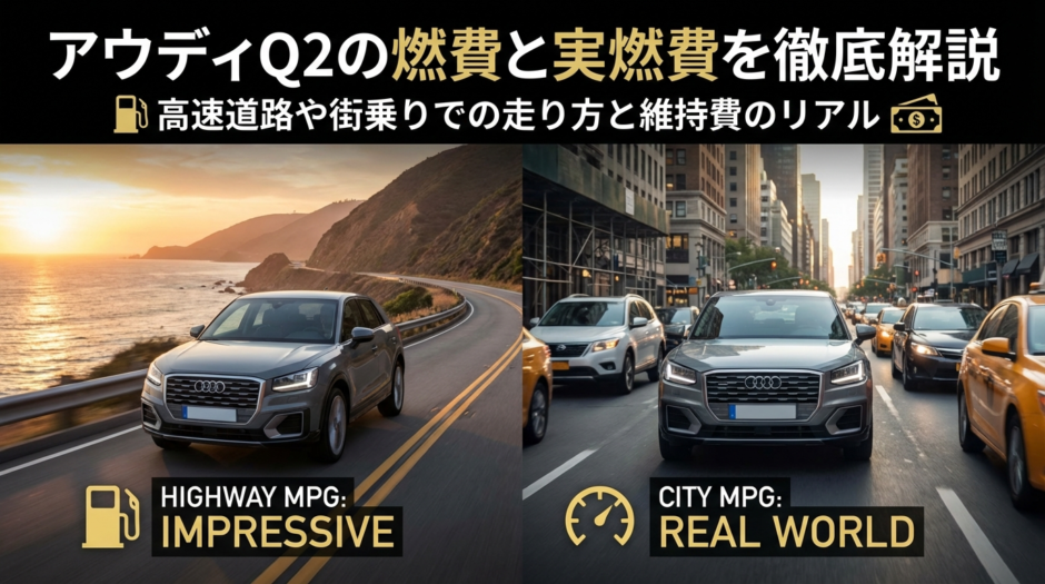 アウディQ2の燃費と実燃費を徹底解説｜高速道路や街乗りでの走り方と維持費のリアル