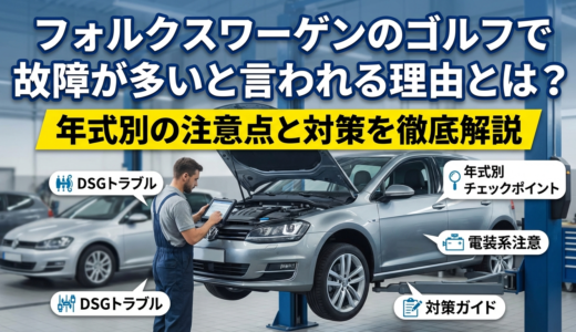 フォルクスワーゲンのゴルフで故障が多いと言われる理由とは？年式別の注意点と対策を徹底解説