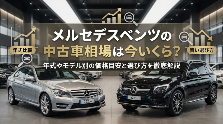 メルセデスベンツの中古車相場は今いくら？年式やモデル別の価格目安と選び方を徹底解説