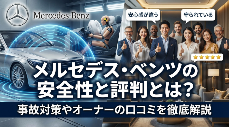 メルセデス・ベンツの安全性と評判とは？事故対策やオーナーの口コミを徹底解説