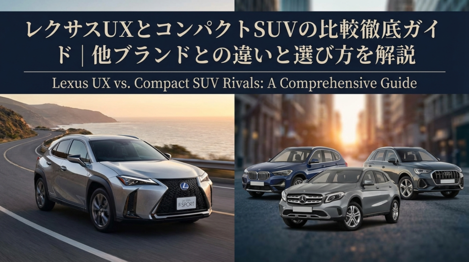 レクサスUXとコンパクトSUVの比較徹底ガイド｜他ブランドとの違いと選び方を解説
