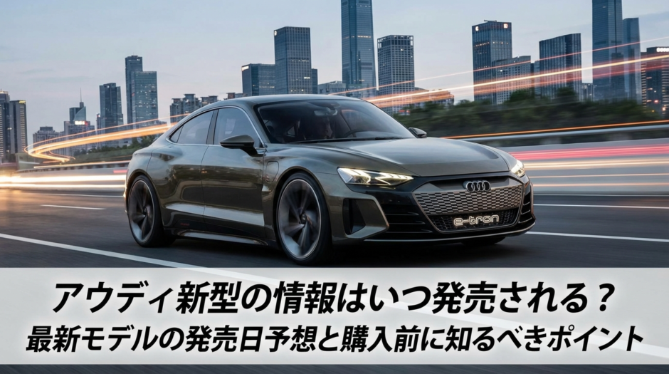 アウディ新型の情報はいつ発売される？最新モデルの発売日予想と購入前に知るべきポイント