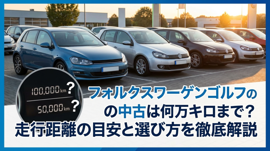 フォルクスワーゲンゴルフの中古は何万キロまで？走行距離の目安と選び方を徹底解説