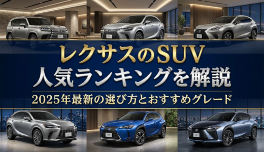 レクサスのSUVの人気ランキングを解説｜2025年最新の選び方とおすすめグレード