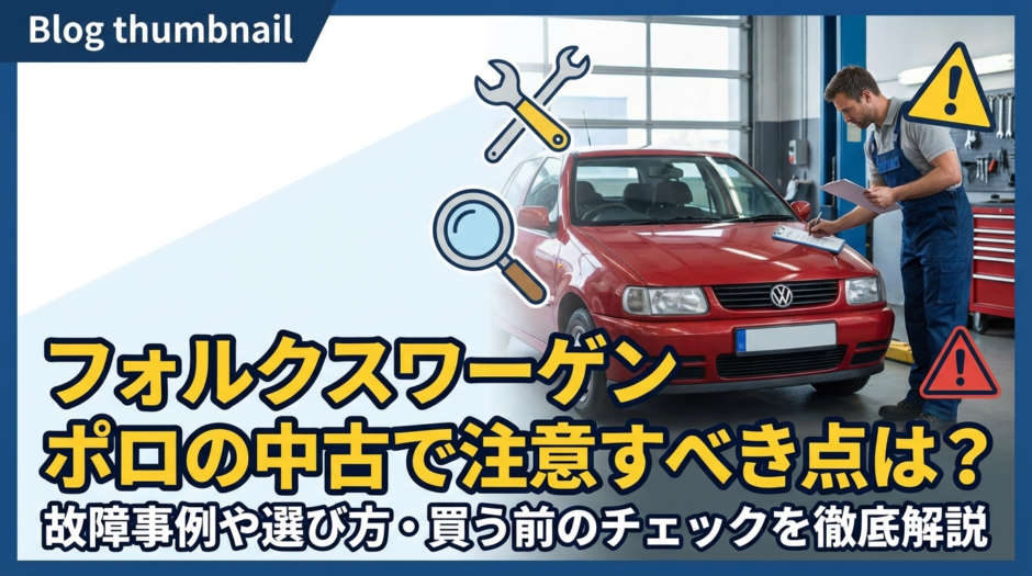 フォルクスワーゲン ポロの中古で注意すべき点は？故障事例や選び方・買う前のチェックを徹底解説