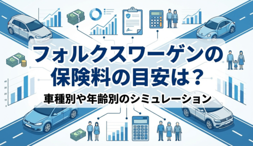 フォルクスワーゲンの保険料の目安は？車種別や年齢別のシミュレーション