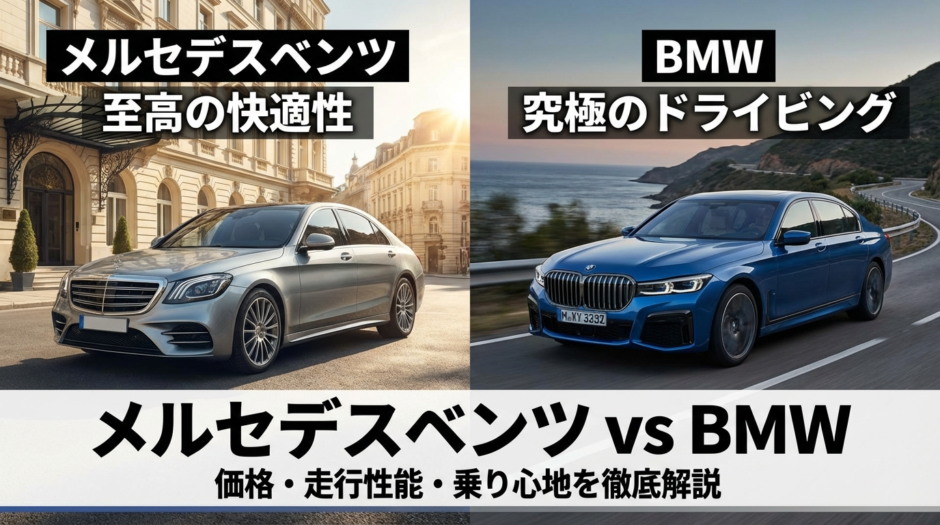 メルセデスベンツとBMWを比較するポイントは？価格や走行性能・乗り心地を徹底解説