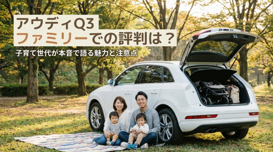 アウディQ3のファミリーでの評判は？子育て世代が本音で語る魅力と注意点