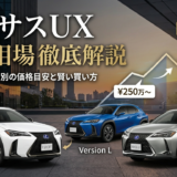 レクサスUXの中古相場を徹底解説｜年式やグレード別の価格目安と賢い買い方