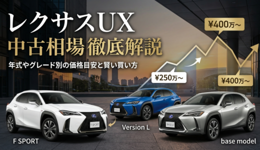 レクサスUXの中古相場を徹底解説｜年式やグレード別の価格目安と賢い買い方